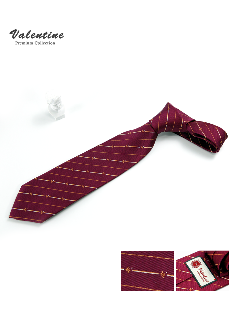 발렌타인 넥타이 [다크레드]