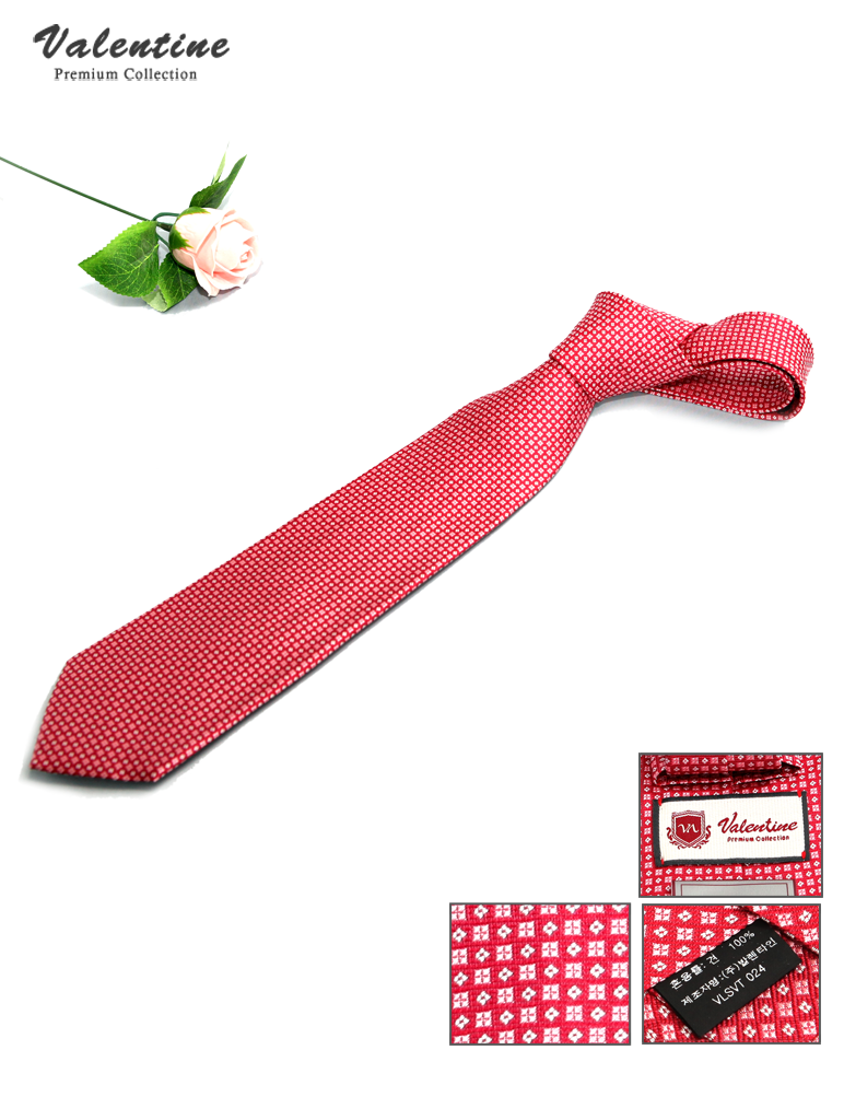 발렌타인 넥타이 - 레드