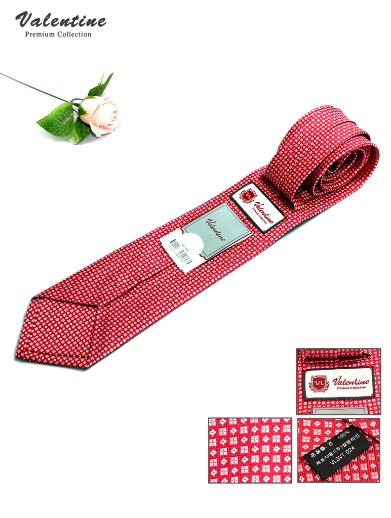 발렌타인 넥타이 - 레드