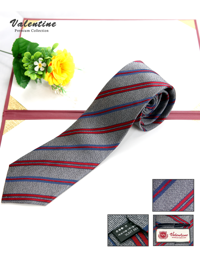 발렌타인 넥타이 [그레이]