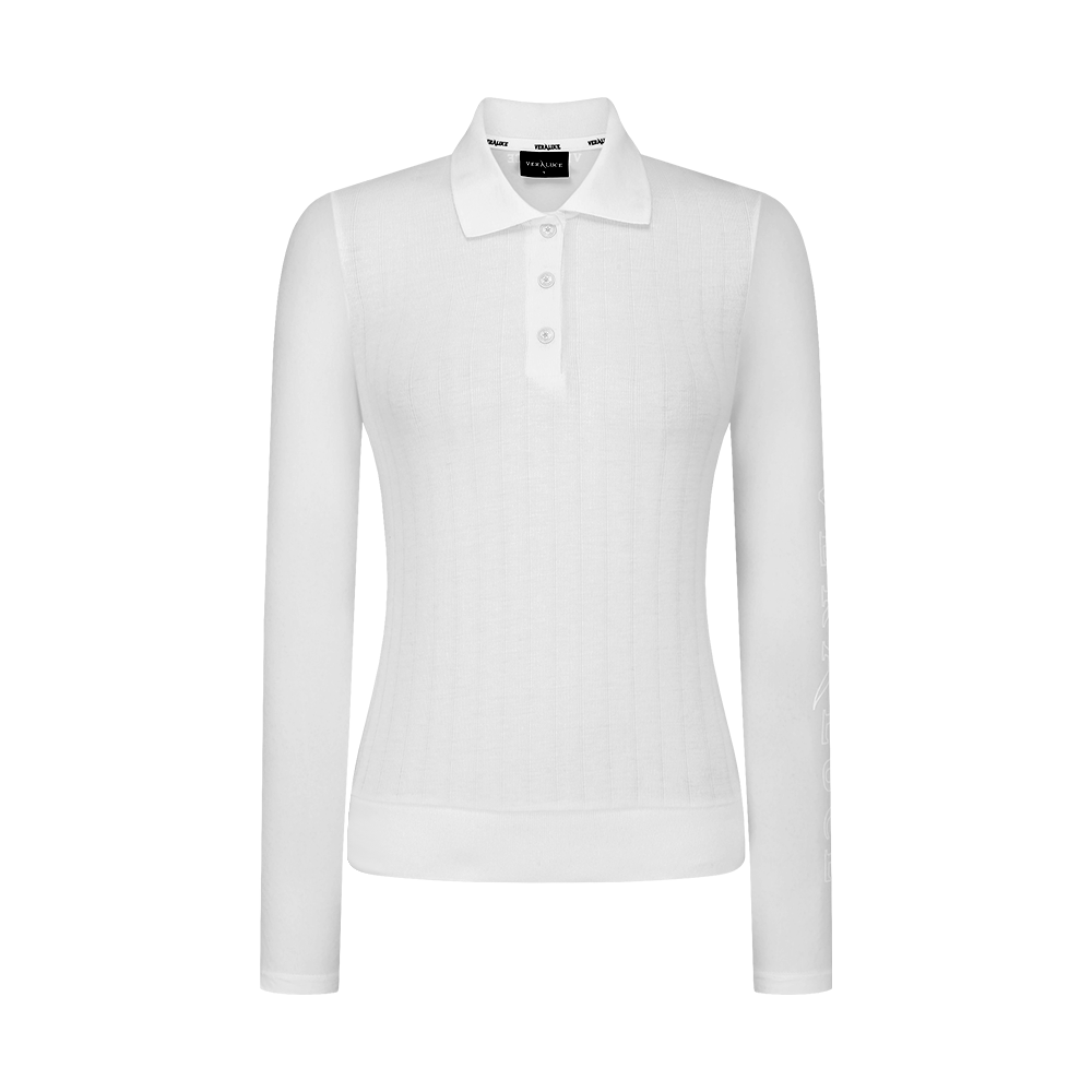 VERALUCE Golf Ann Long-Sleeved Shirt White
