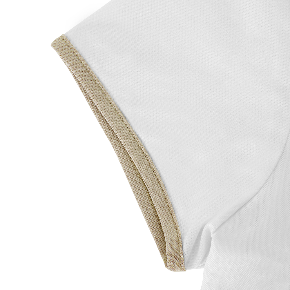 VERALUCE Golf Aster Open Two Tone Short-Sleeved Shirt White