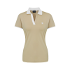 VERALUCE Golf Aster Open Two Tone Short-Sleeved Shirt Beige