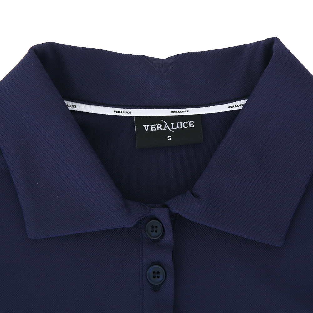 VERALUCE Golf Aster Short-Sleeved Shirt Navy