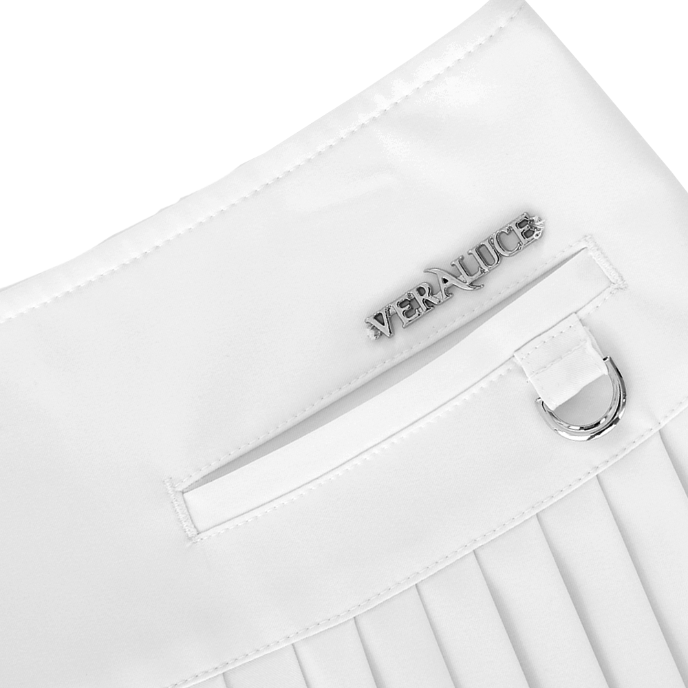 VERALUCE Golf Mandy Flared Pleats Skirt White