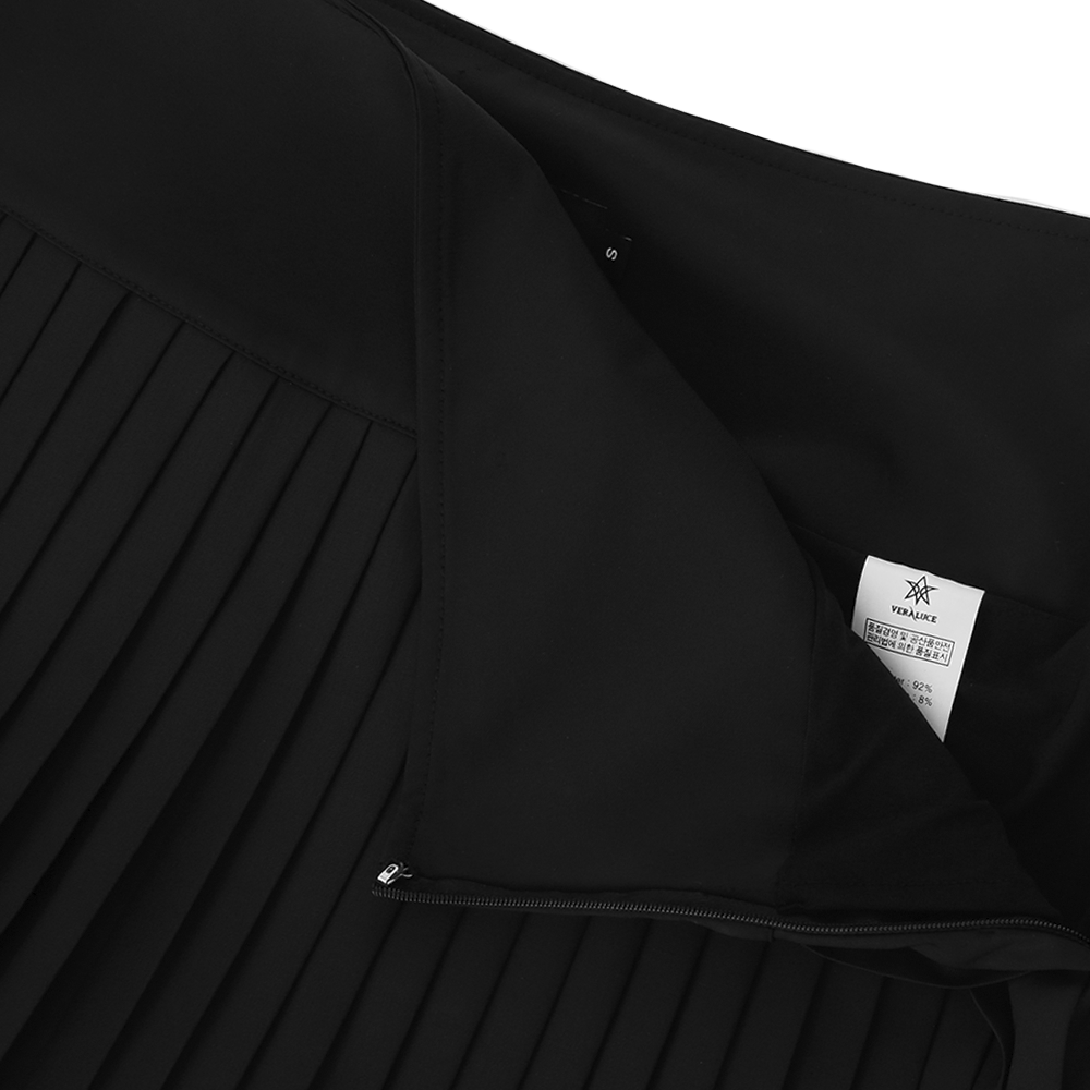 VERALUCE Golf Mandy Flared Pleats Skirt Black