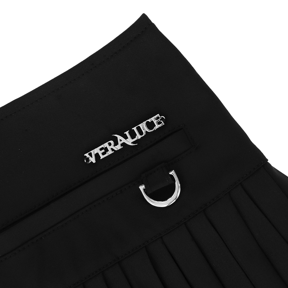 VERALUCE Golf Mandy Flared Pleats Skirt Black