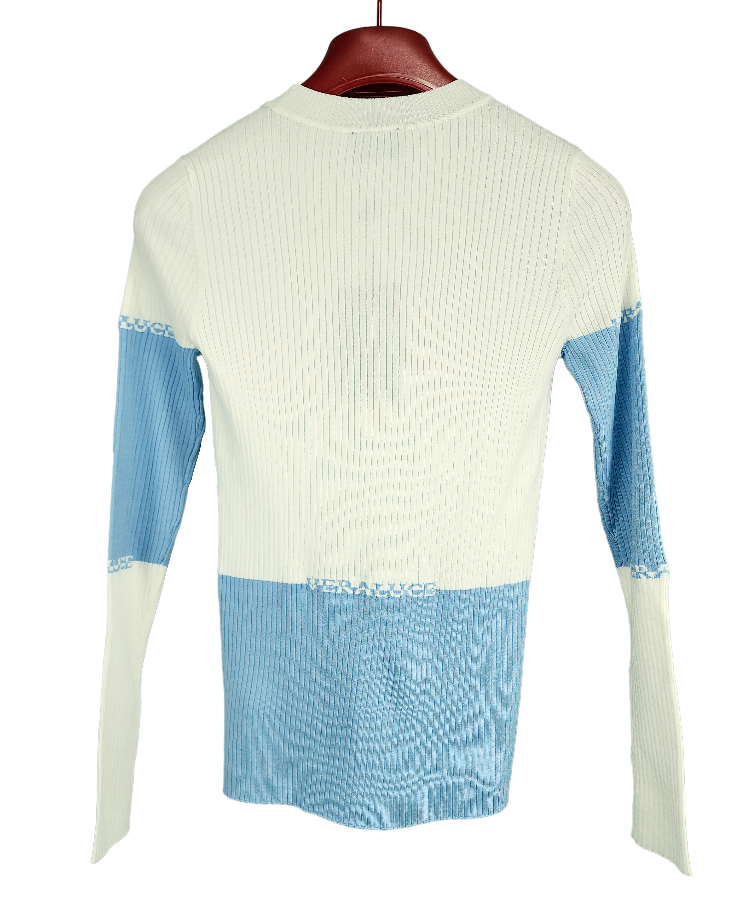 AVA POLORA ROUND NECK KNIT Blue