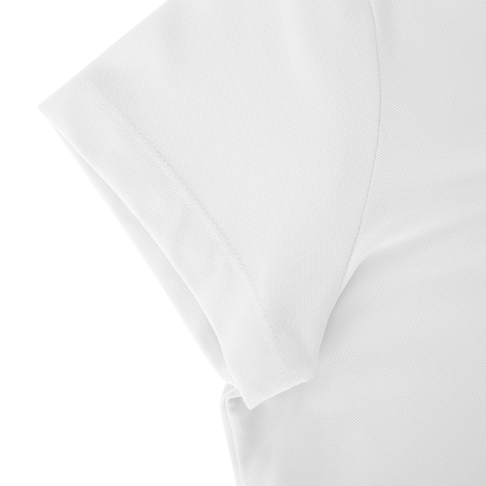 VERALUCE Golf Aster Gold Button Short-Sleeved Shirt White