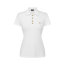 VERALUCE Golf Aster Gold Button Short-Sleeved Shirt White