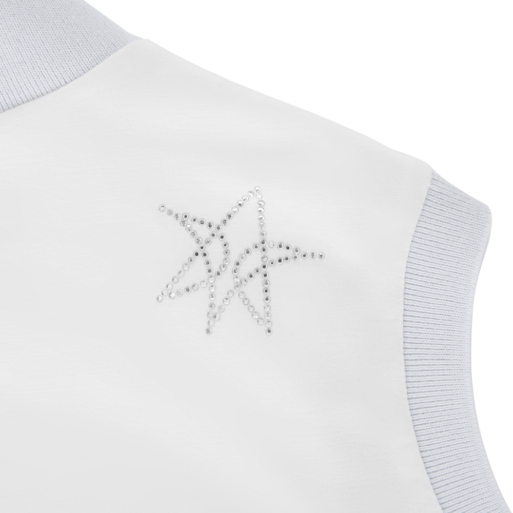 VERALUCE Golf Vivian Big Logo Sleeveless Vest White