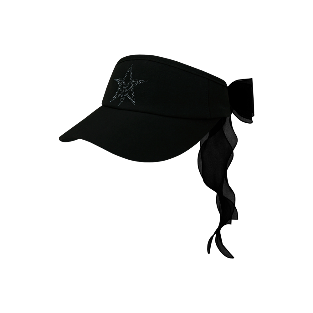 VERALUCE Golf Lucia Hotfix Visor Black