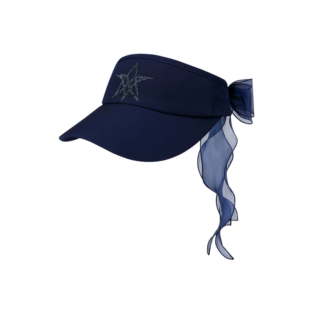 VERALUCE Golf Lucia Hotfix Visor Navy