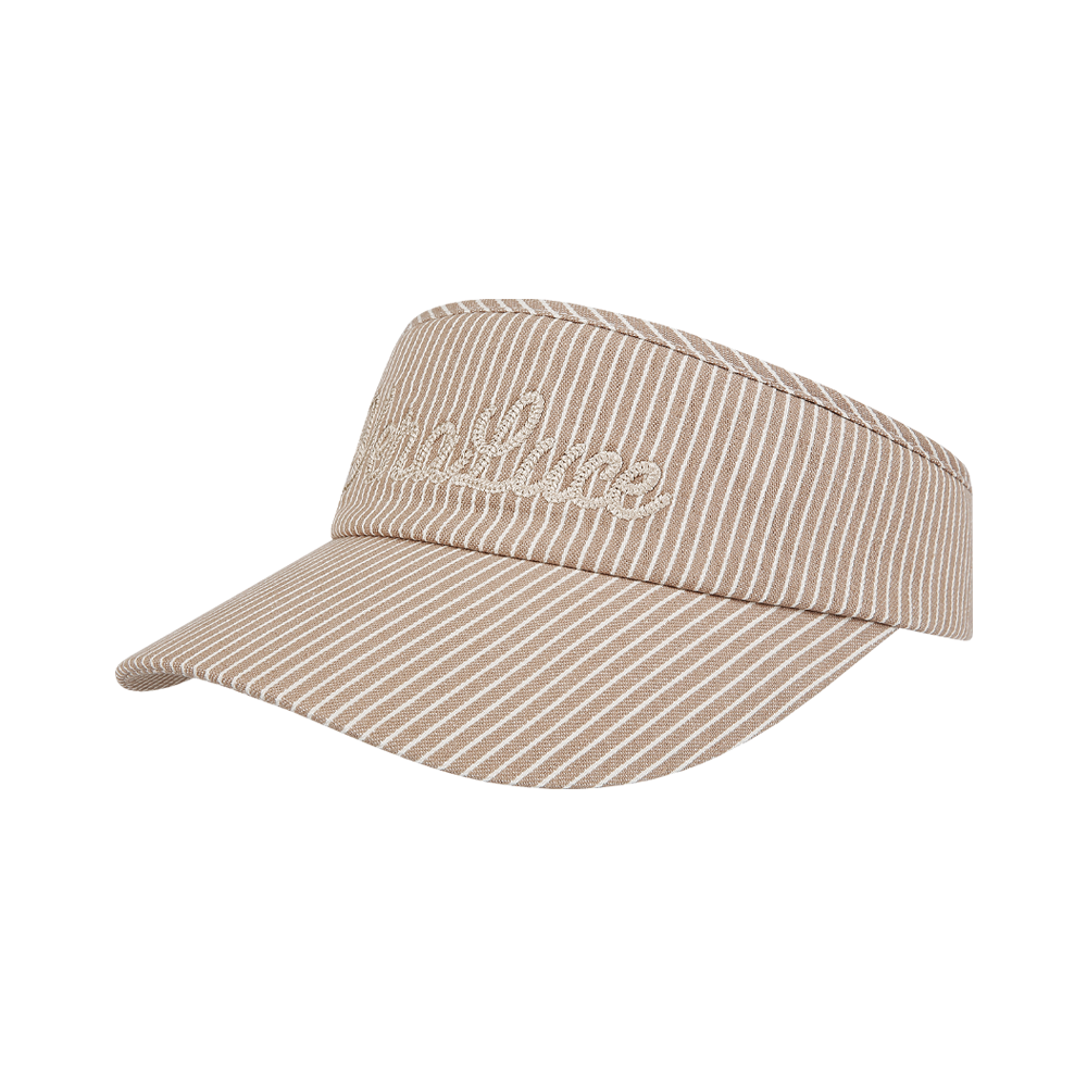 VERALUCE Golf Muses Stripe Visor Beige