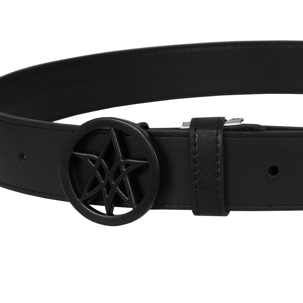 VERALUCE Golf Haeace Leather Belt Black