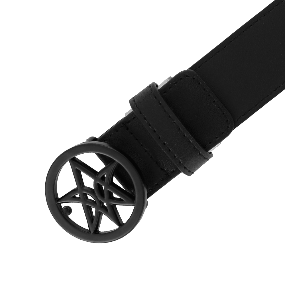 VERALUCE Golf Haeace Leather Belt Black