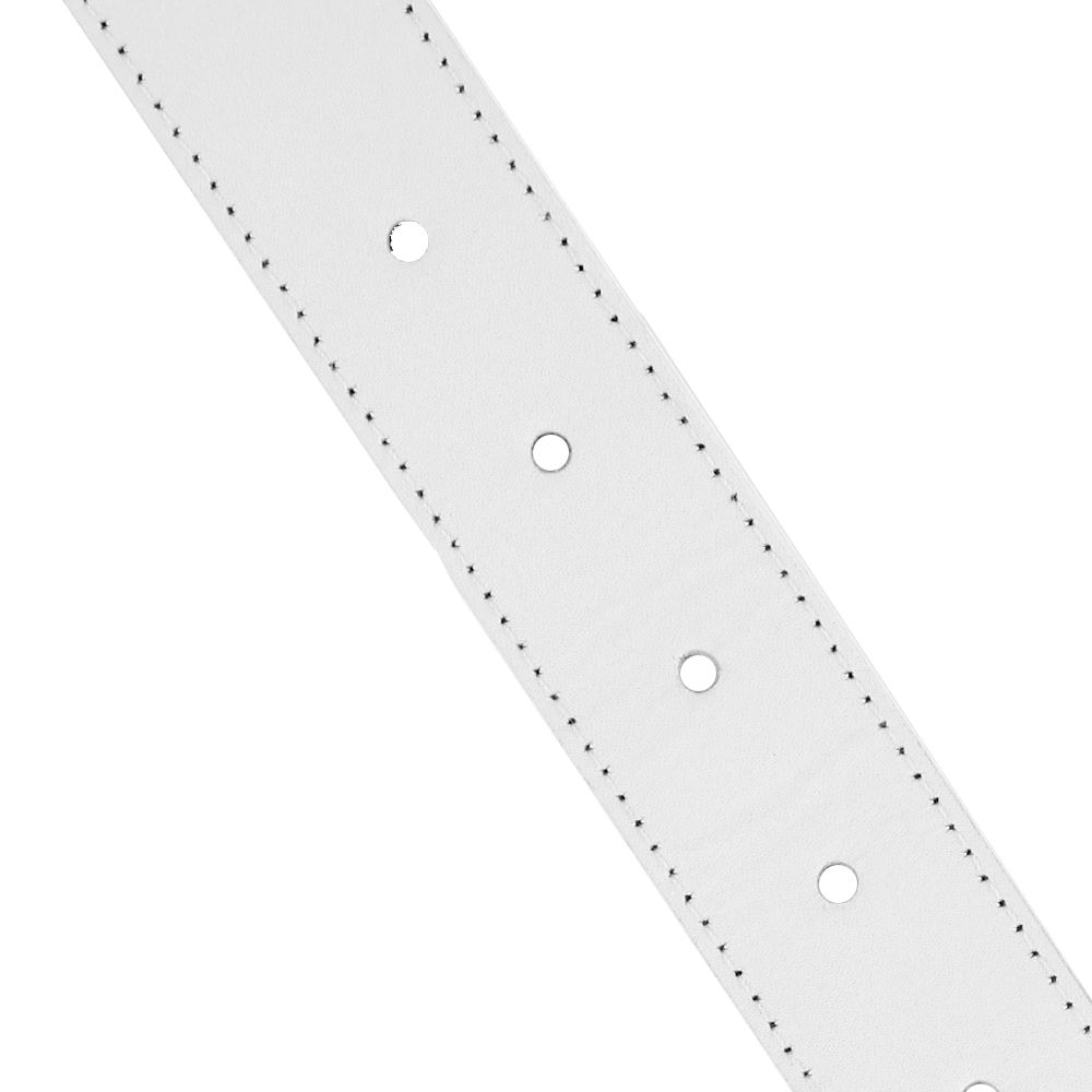 VERALUCE Golf Haeace Leather Belt White