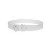 VERALUCE Golf Haeace Leather Belt White