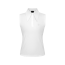 VERALUCE Golf Vivian Solid Big Collar Sleeveless Shirt White