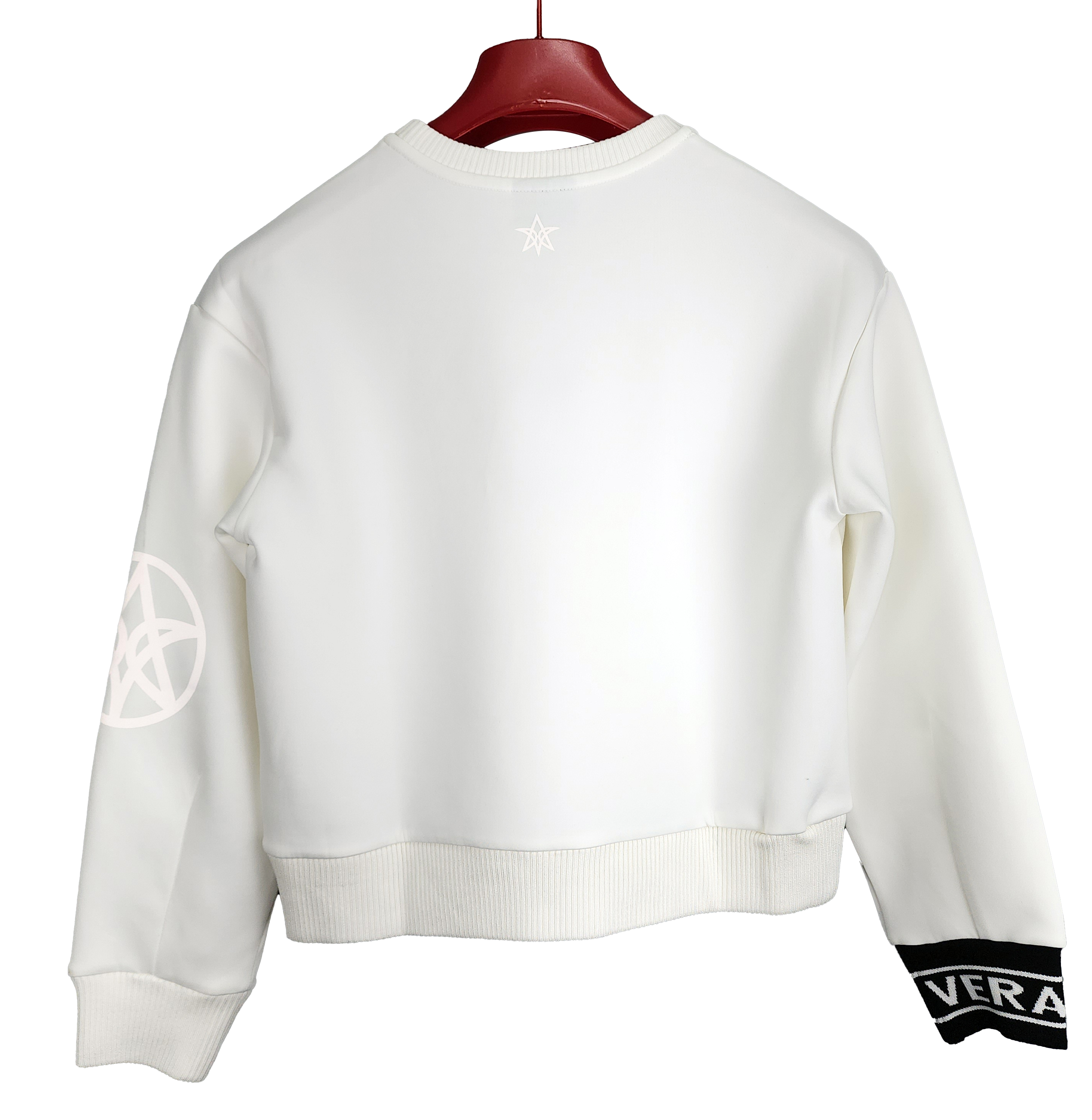 VERALUCE Golf Aloha Crew Neck Long Sleeve Sweatshirt white